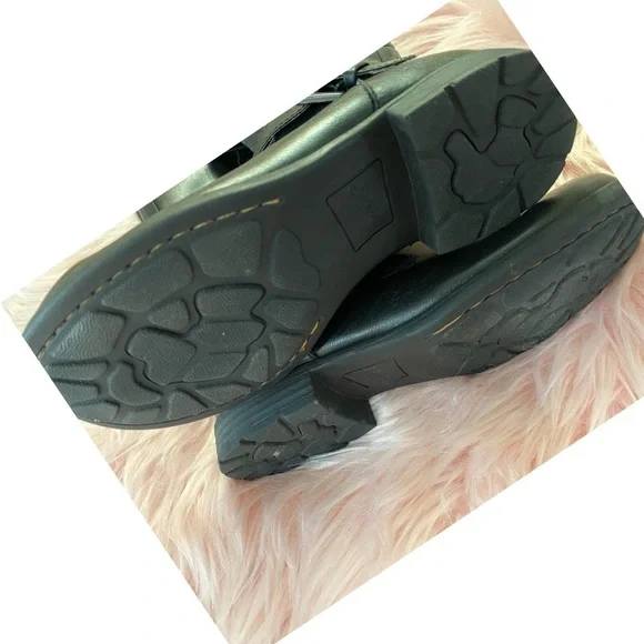 b.o.c. Black wrap buckle faux leather riding boots - Picture 3 of 4